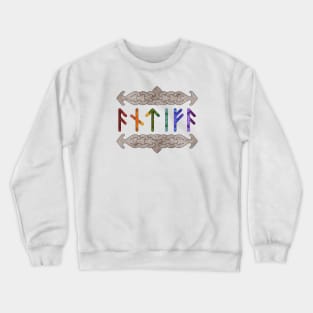 Antifa Runes - Rainbow Bridge Crewneck Sweatshirt